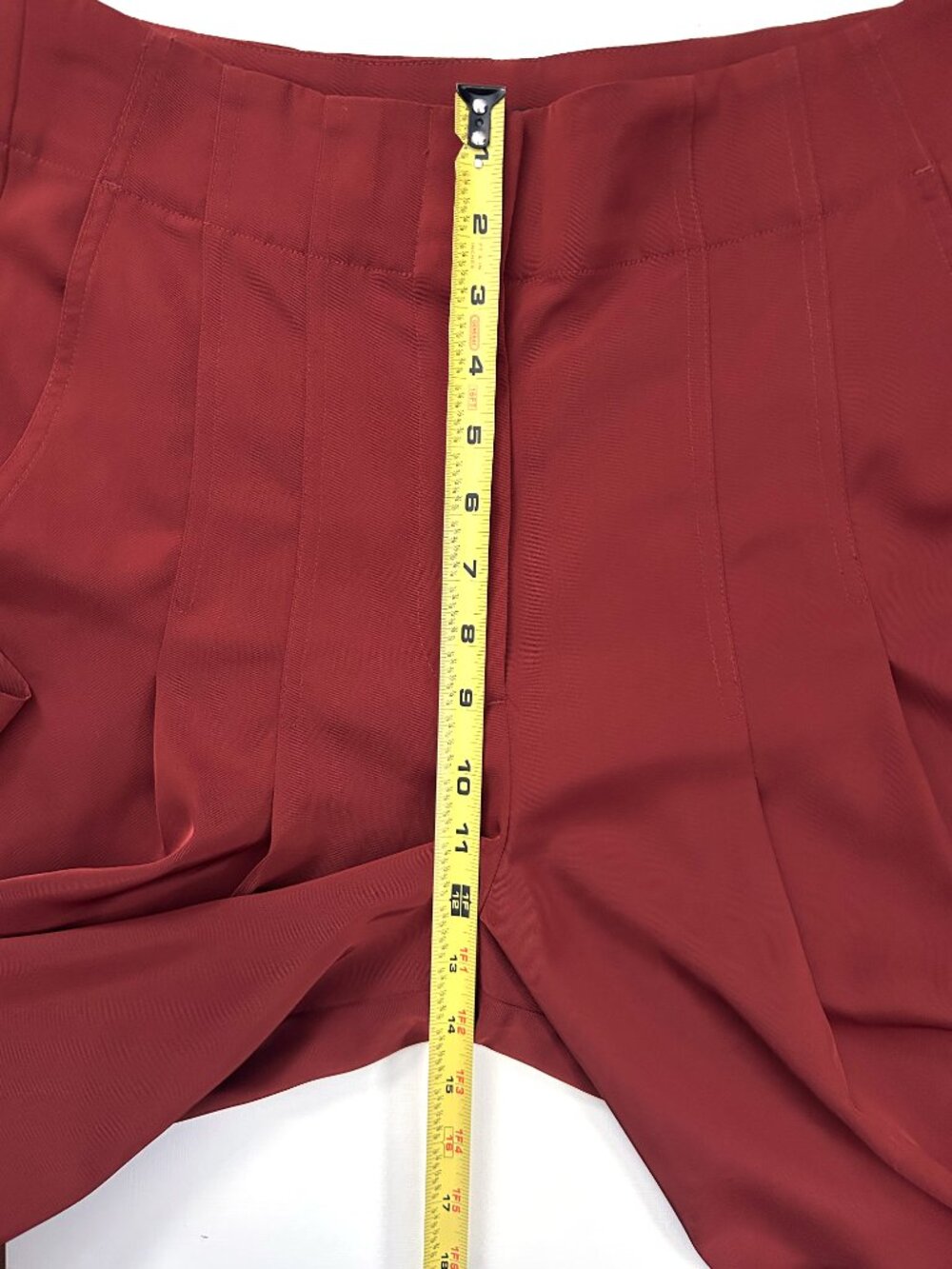 Banana Republic Factory Pleated Wide Leg Pants Women's Size 10 Caramel NWT - Picture 7 of 9